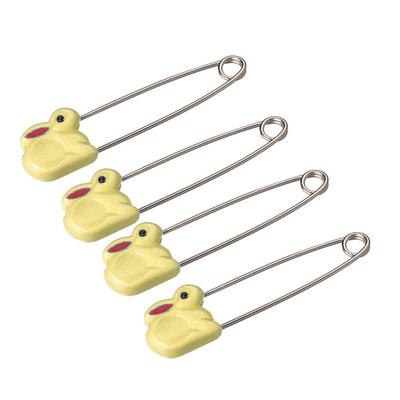 Farlin Rabbit Safety Pins -Yellow 1's - Baby Grooming
