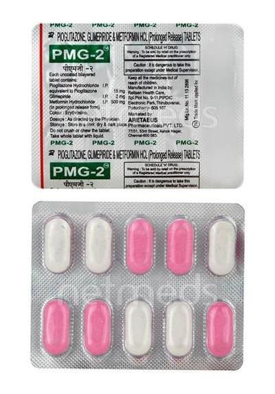 PMG 2mg Tablet 10'S - Diabetes-Ant