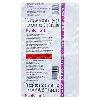 PANTOLITE L Capsule 10's - Gastro Intestinal Motility Disorders-GIT
