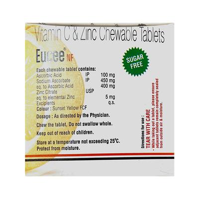EUCEE NF SUGAR FREE ORANGE FLAVOUR Tablet 15's - Supplements-Vam