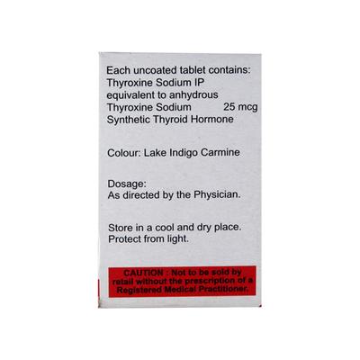Thyrox 25Mcg Tablet 100'S - Hypothyroidism