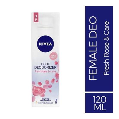 Nivea Fresh Rose & Care Body Deodorizer 120 ml - Deodorants/Roll-Ons