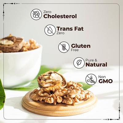 Happilo Natural Kashmiri Deluxe Walnut Kernels Seeds 200 gm - Nutritional Bars