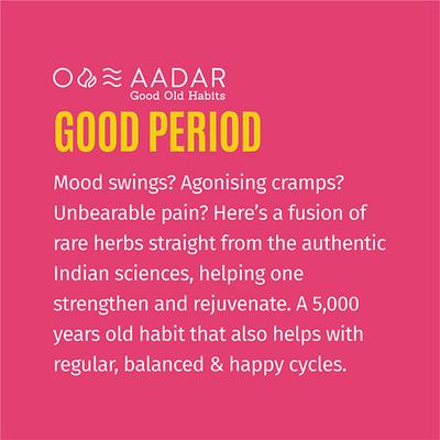 AADAR Good Period for Happy Cycles 500 mg Capsule (Pack of 3 x 60's) - Health Products