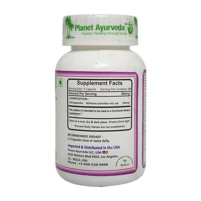 Planet Ayurveda Ashwagandha Capsules 60's - Ashwagandha