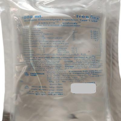 Freeflex Kabilyte Multiple Electrolytes I.V. Fluid 1000 ml - Infusion Set