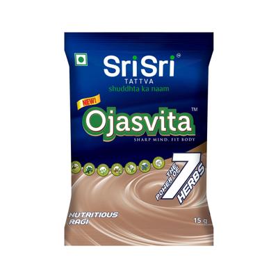 Sri Sri Tattva Ojasvita Powder - Ragi Flavour 15 gm (Sachet) - Nutritional Supplement