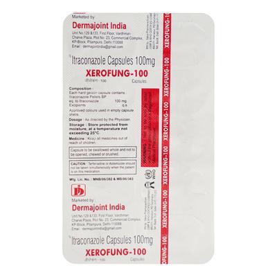 XEROFUNG 100 Capsule 10's - Fungal Infections-Anf