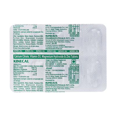 Kinecal Tablet 10'S - Supplements-Sup