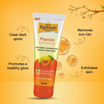 Torque Refresh Papaya Face Wash 100 ml - Face Washes