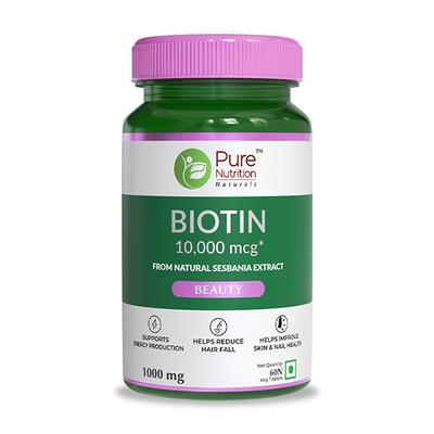 Pure Nutrition Biotin Tablet 60's - Hair & Skin