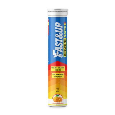 Fast&Up Creatine Rapid Effervescent Tablet - Tangy Orange Flavour 20's - Workout Essentials