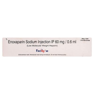 Faciloc 60mg Injection 0.6ml - Blood Clot-Ant