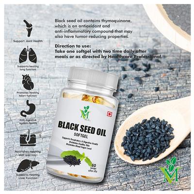 Mint Veda Black Seed Oil Softgel 60's - Herbal Dietary Supplement