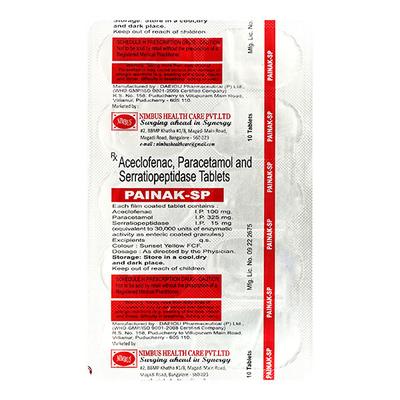 PAINAK SP Tablet 10's - Pain relief-Ano