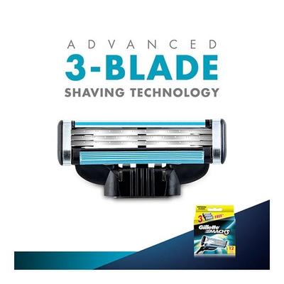 Gillette Mach 3 Cartridges 12's (N) - Razors & Cartridges