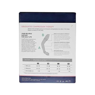 Youleg Medical Compression Stockings Arm Sleeves with Shoulder Strap (M) - Arm/Elbow Supports