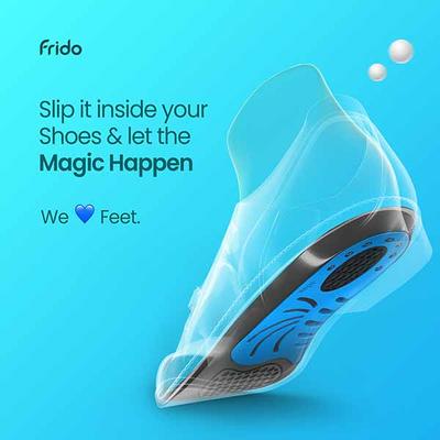 Frido Dual Gel Insoles Sizes 5-9 UK - Knee/Ankle/Leg/Foot Supports