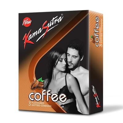 Kamasutra Condoms - Coffee Cappuccino 3's - Plain/Flavoured Condoms