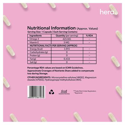 Hera Women Wellness Capsule Bundle (Women Multivitamin + Calcium Core + Omega One) - Multi-Vitamins