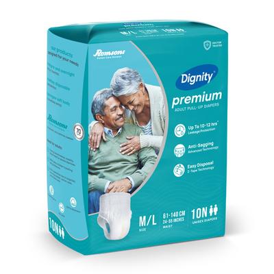 Dignity Premium Pull up Adult Diapers (M/L) 10's - Adult Diapers & Pads