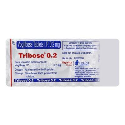 Tribose 0.2mg Tablet 10'S - Diabetes-Ant