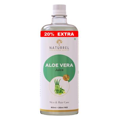 Naturrel Aloe Vera Juice 800 ml + Free 200 ml - Ayurvedic Juices