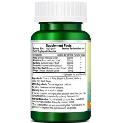 Morpheme Remedies Complete Detox 500mg Extract 60's - Herbal Dietary Supplement