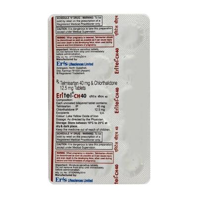 Eritel CH 40mg Tablet 15'S - Hypertension-Ang