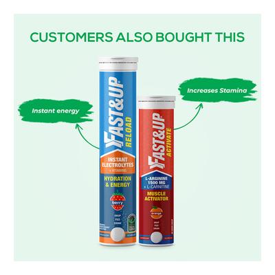 Fast&Up Recover Daily Amino Acids Effervescent Tablets - Raspberry Flavour 20's - Amino Acids