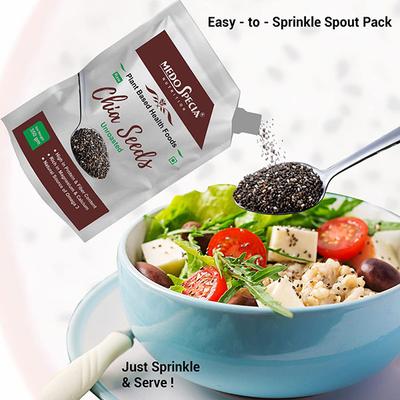 Medo Specia Raw Unroasted Chia Seeds 350 gm - Nutritional Bars