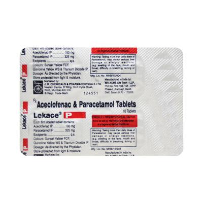Lekace P Tablet 10'S - Pain relief-Nsa