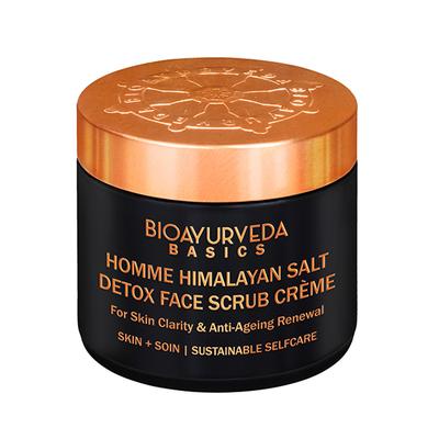 Bioayurveda Basics Homme Himalayan Salt Detox Face Scrub Creme 120 gm - Scrubs & Exfoliants