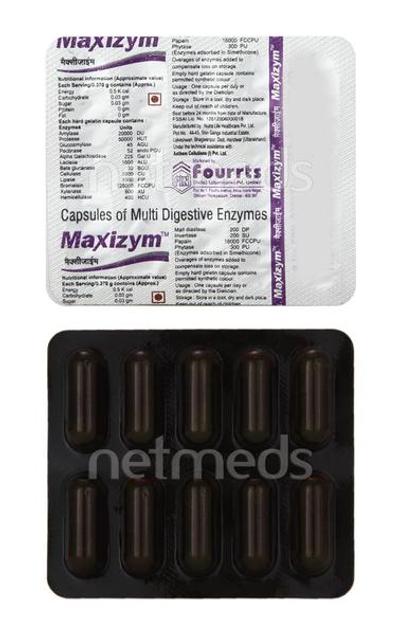 Maxizym Capsule 10'S - Pain relief-Ant