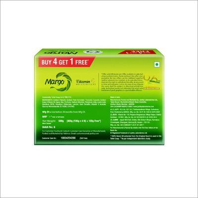Margo Original Neem (Buy 4 Get 1 Free) Soap 5 x 100 gm - Soaps