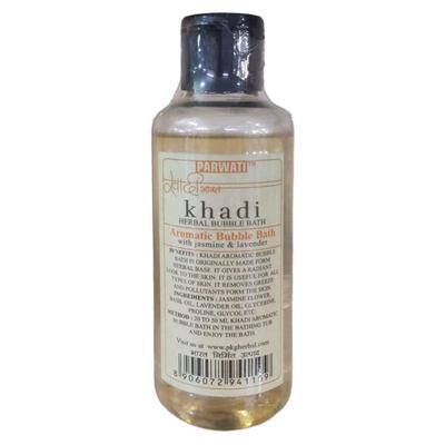 Khadi Herbal Aromatic Bubble Bath - Jasmine and Lavender 210 ml - Shower Gels & Body Wash