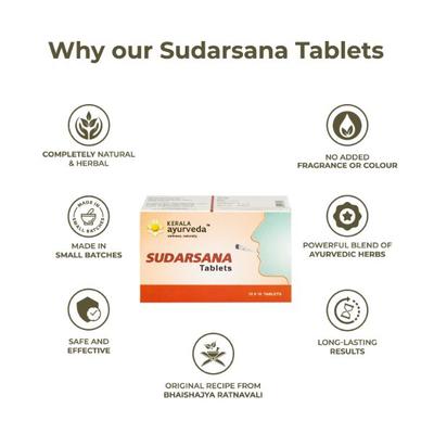 Kerala Ayurveda Sudarsana Tablet 100's - Speciality Medicines