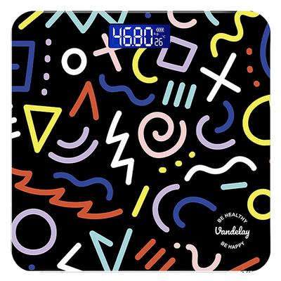 Vandelay Spirit Series Body Weighing Scale - Squiggly Lines - Weighing Scale