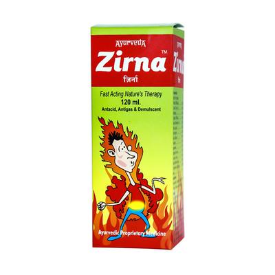 Zirna Fast Acting Nature's Therapy Antacid Tonic 120 ml - Acidity & Gas Relief