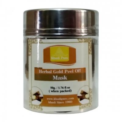 Khadi Pure Herbal Peel Off Mask - Gold 50 gm - Face Packs