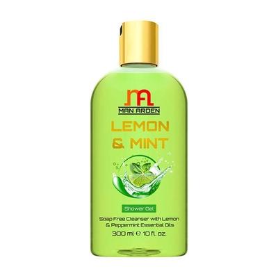 Man Arden Lemon & Mint Luxury Shower Gel - Lemon & Peppermint Essential Oils Body Wash 100 ml - Shower Gels & Body Wash