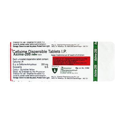 AXIME 200 Tablet 10's - Bacterial Infections-Cep