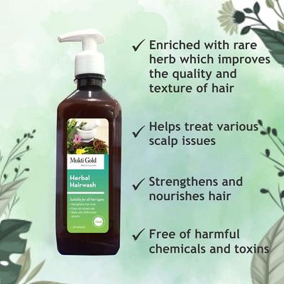 Axiom Jeevan Ras Mukti Gold Hairwash Shampoo 500 ml - Shampoos