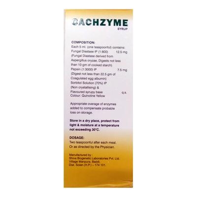 CACHZYME Syrup 200ml - Digestion-Dig