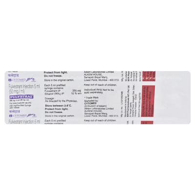 Fulvetraz 250mg Injection 5ml - Cancer Oncology-Hor