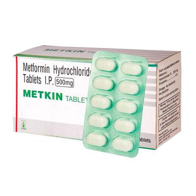 Metkin 500mg Tablet 10'S - Diabetes-Ant