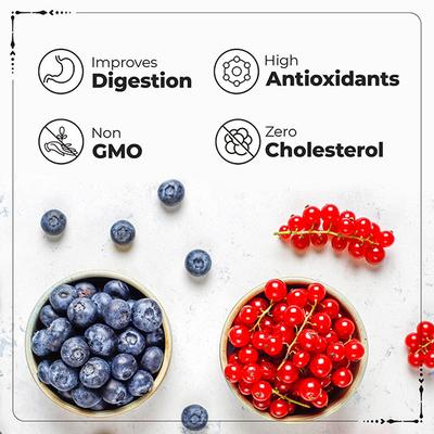 Happilo Premium American Dried Whole Blueberry Cranberry Duet Seeds 200 gm - Nutritional Bars