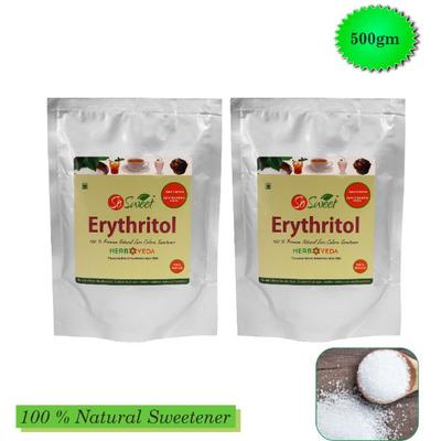 So Sweet 100% Natural 0% Calories Sweetener Erythritol Powder 500 gm - Sugar Substitute