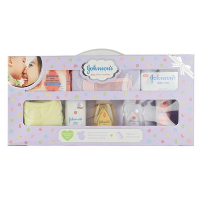 Johnson's Baby Care Collection Baby Gift Box with Organic Cotton 1's - Baby Grooming