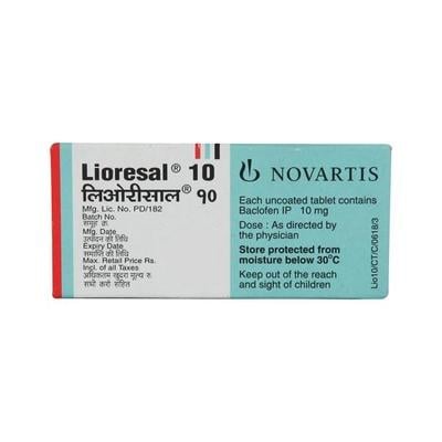 Lioresal 10mg Tablet 10'S - Muscle Cramps/Spasticity-Mus